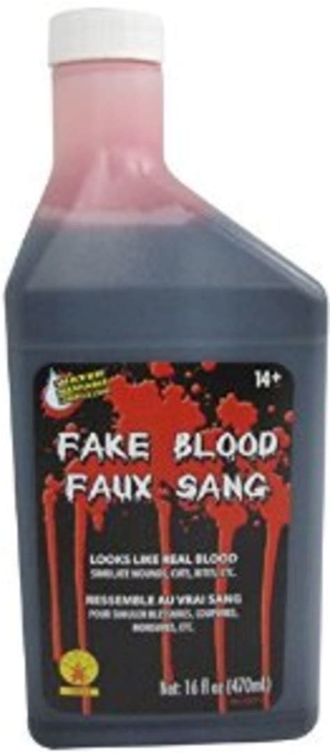 fake blood stains clothes|washable non staining blood.